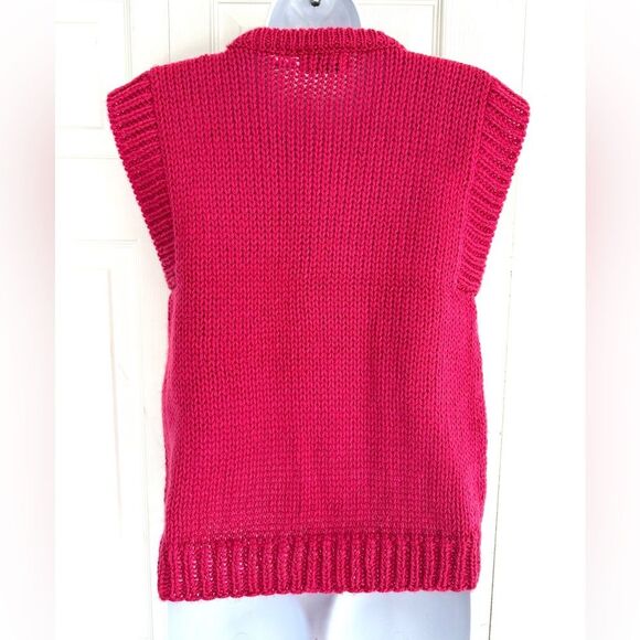 Vintage Sweater Vest Knit Grandma Cottage Core 80’s 90’s Retro Cristina’s - Picture 3 of 8